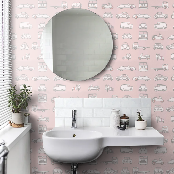0231RTCONFE - Road Trip Wallpaper - Confetti - Little Greene