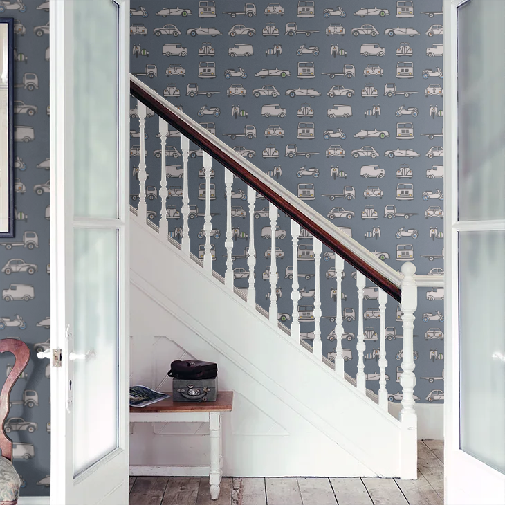 0231RTJUNIP - Road Trip Wallpaper - Juniper Ash - Little Greene