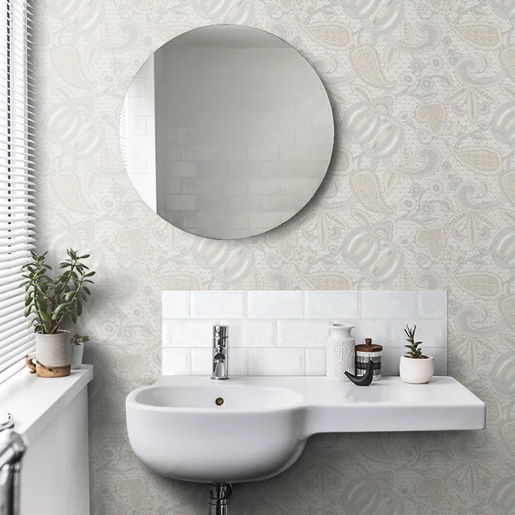 0245POGREYS - Pomegranate Wallpaper - Grey Scale - Little Greene