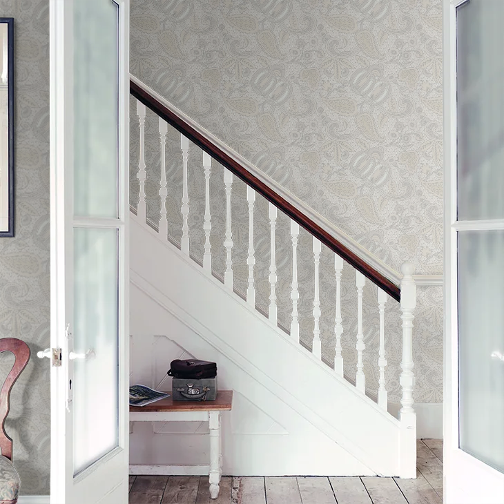 0245POGREYS - Pomegranate Wallpaper - Grey Scale - Little Greene