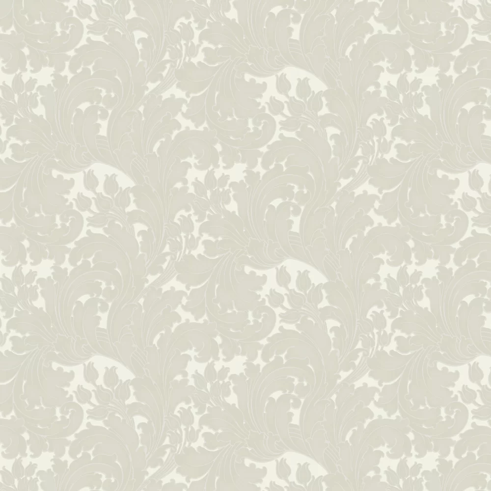 0260TUPALEZ - Tulip Wallpaper - Pale Grey - Little Greene