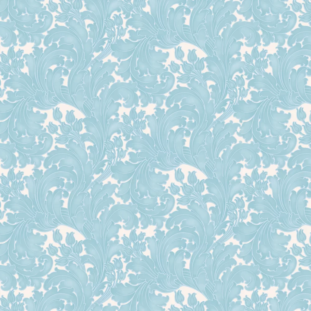 0260TUPOWDE - Tulip Wallpaper - Powder Blue - Little Greene