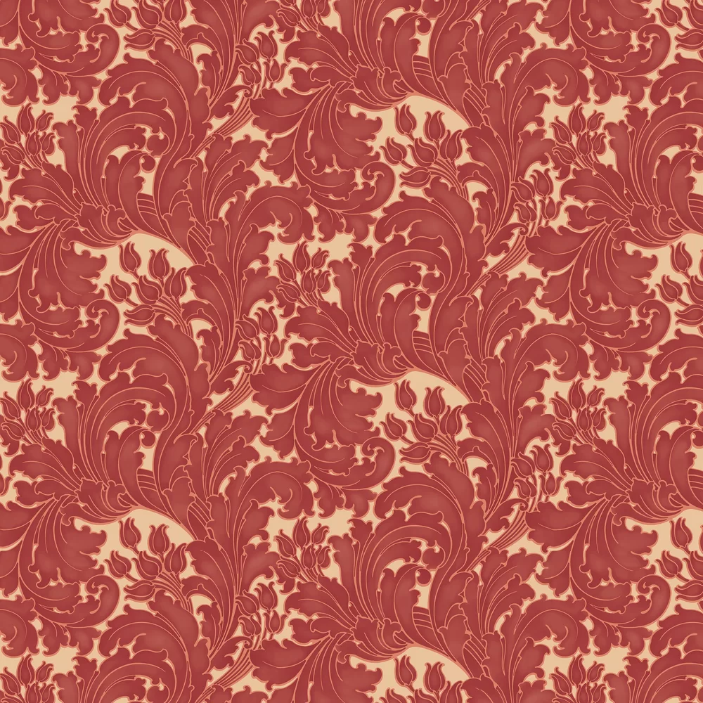 0260TUTHEAT - Tulip Wallpaper - Theatre - Little Greene