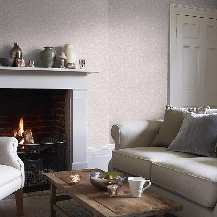 0267SPFRENC - Spring Flowers Wallpaper - French Grey - Little Greene