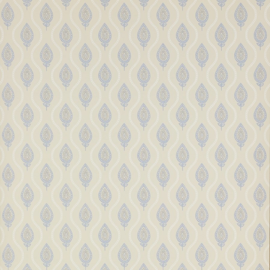 07138/07 - Verity Wallpaper - Blue/Cream - Colefax & Fowler