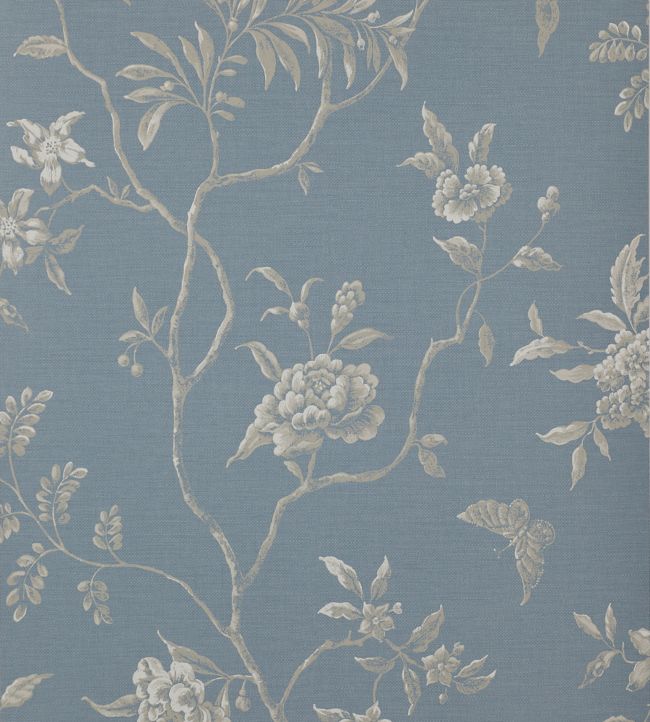 07165/05 - Swedish Tree Wallpaper - Navy - Colefax & Fowler