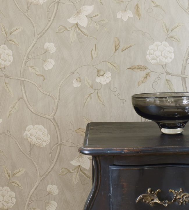07949/10 - Snow Tree Wallpaper - Silver - Colefax & Fowler