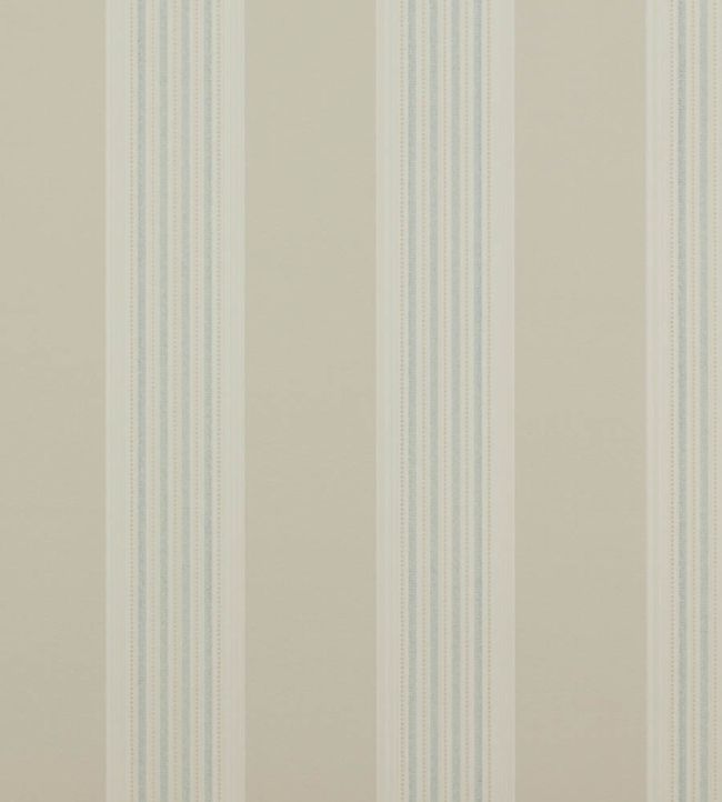 07991/02 - Tealby Stripe Wallpaper - Beige/Blue - Colefax & Fowler