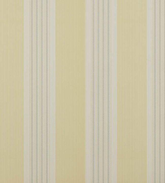 07991/03 - Tealby Stripe Wallpaper - Yellow/Grey - Colefax & Fowler