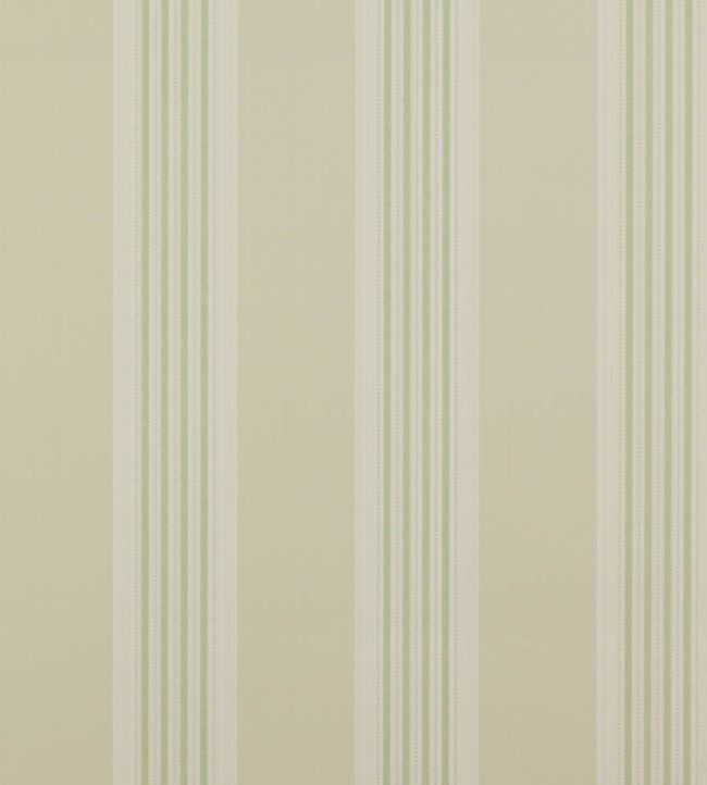 07991/06 - Tealby Stripe Wallpaper - Beige/Green - Colefax & Fowler
