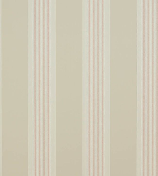 07991/08 - Tealby Stripe Wallpaper - Cream/Pink - Colefax & Fowler