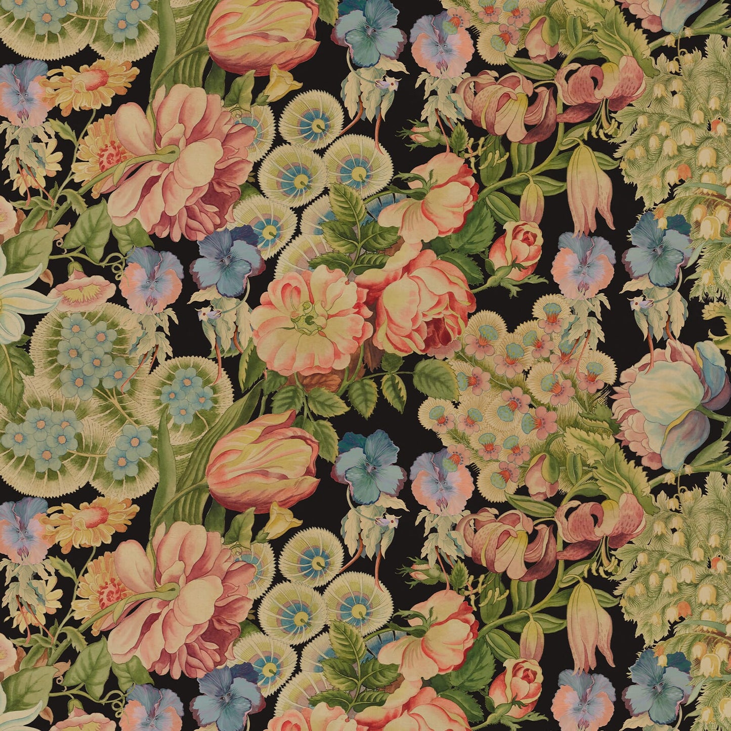 1-WA-AMT-DI-NOI-XXX - Amatoria Wallpaper - Noir - House of Hackney