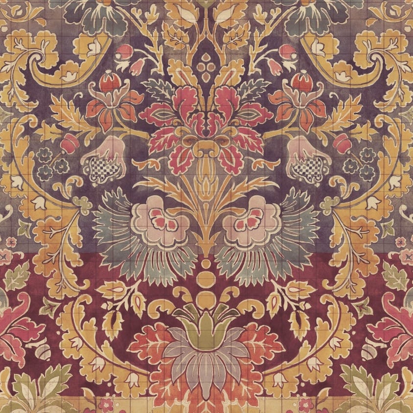 1-WA-AND-DI-ALM-XXX - Andastra Wallpaper - Almandine - House of Hackney