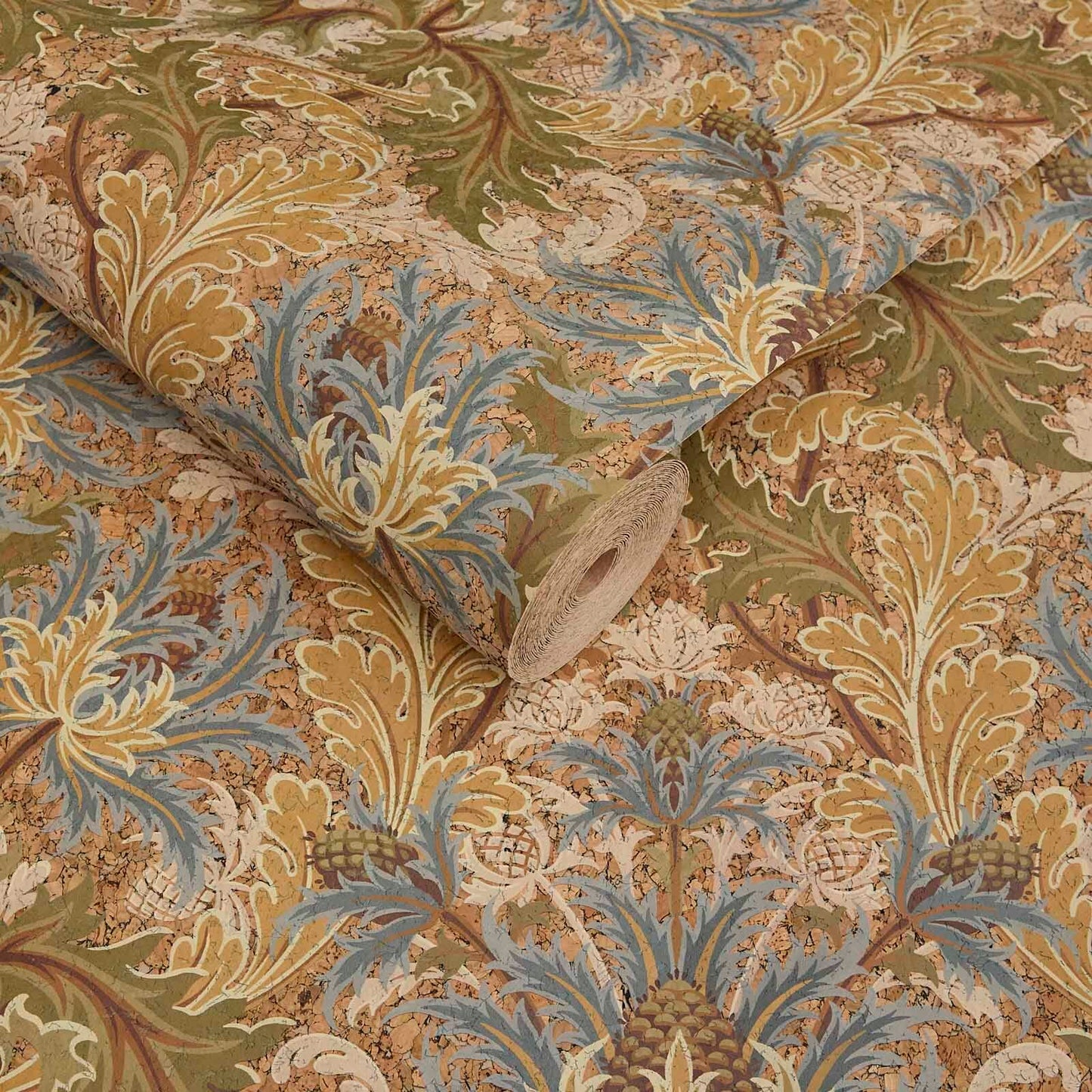 1-WA-AQF-DI-DAH-XXX - Aquifolia Cork Wallpaper - Dahlia - House of Hackney