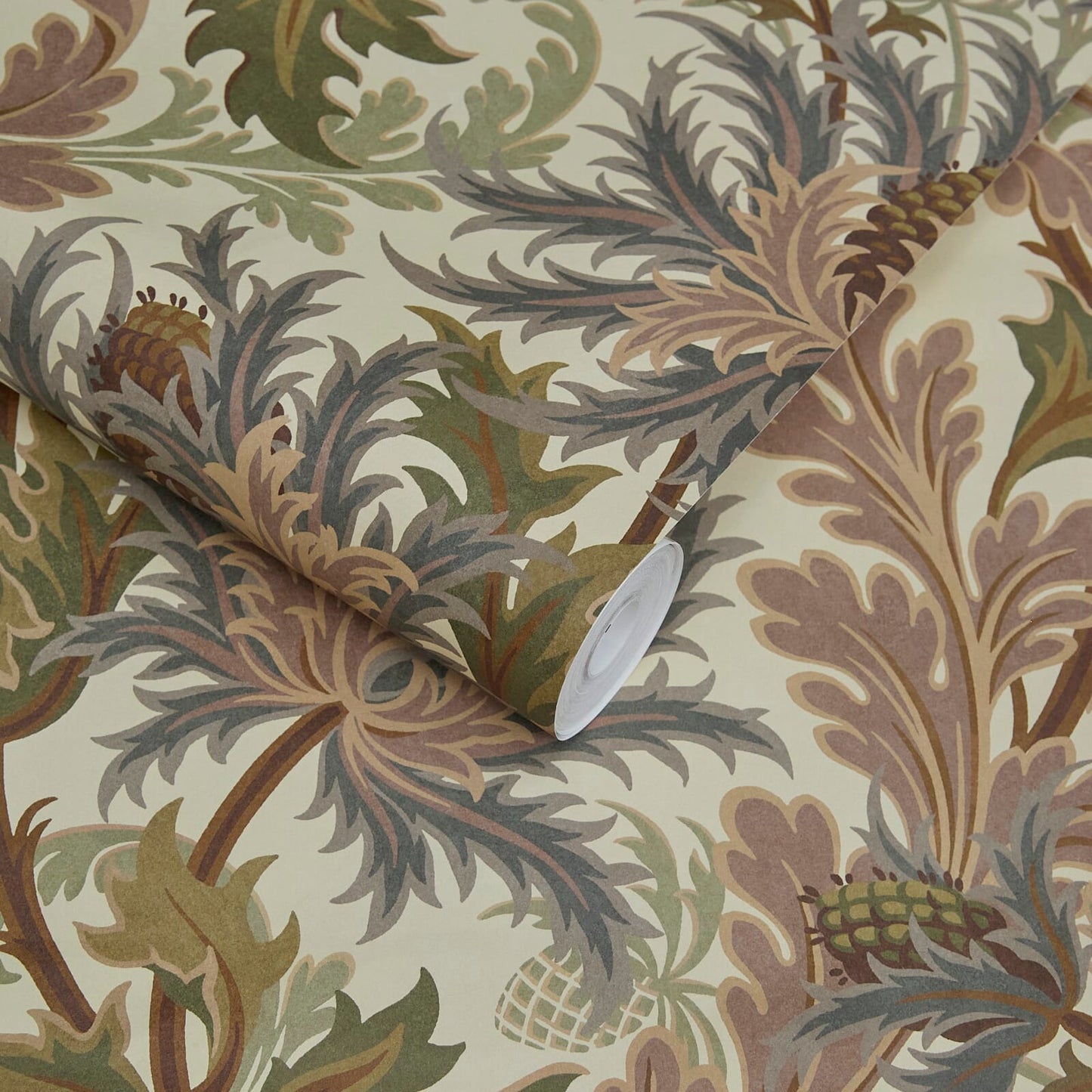 1-WA-AQF-DI-ECR-XXX - Aquifolia Wallpaper - Ecru - House of Hackney