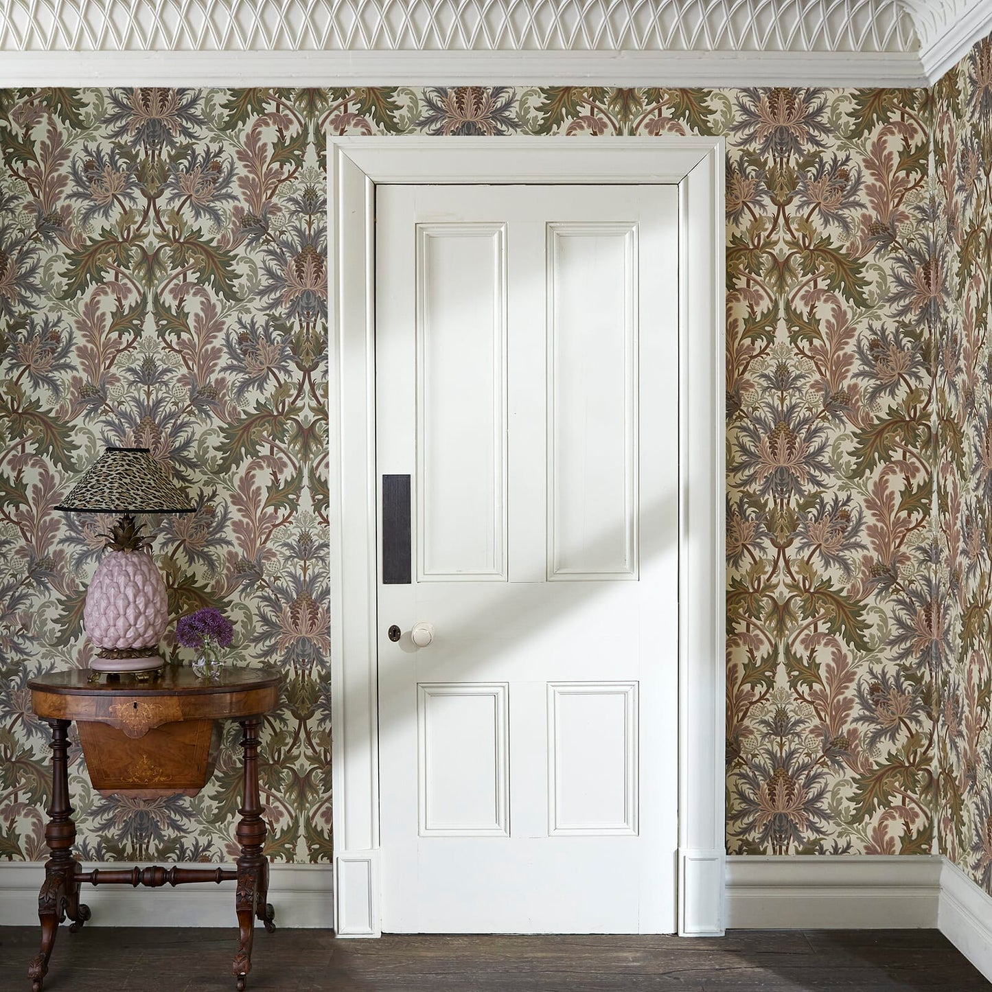 1-WA-AQF-DI-ECR-XXX - Aquifolia Wallpaper - Ecru - House of Hackney