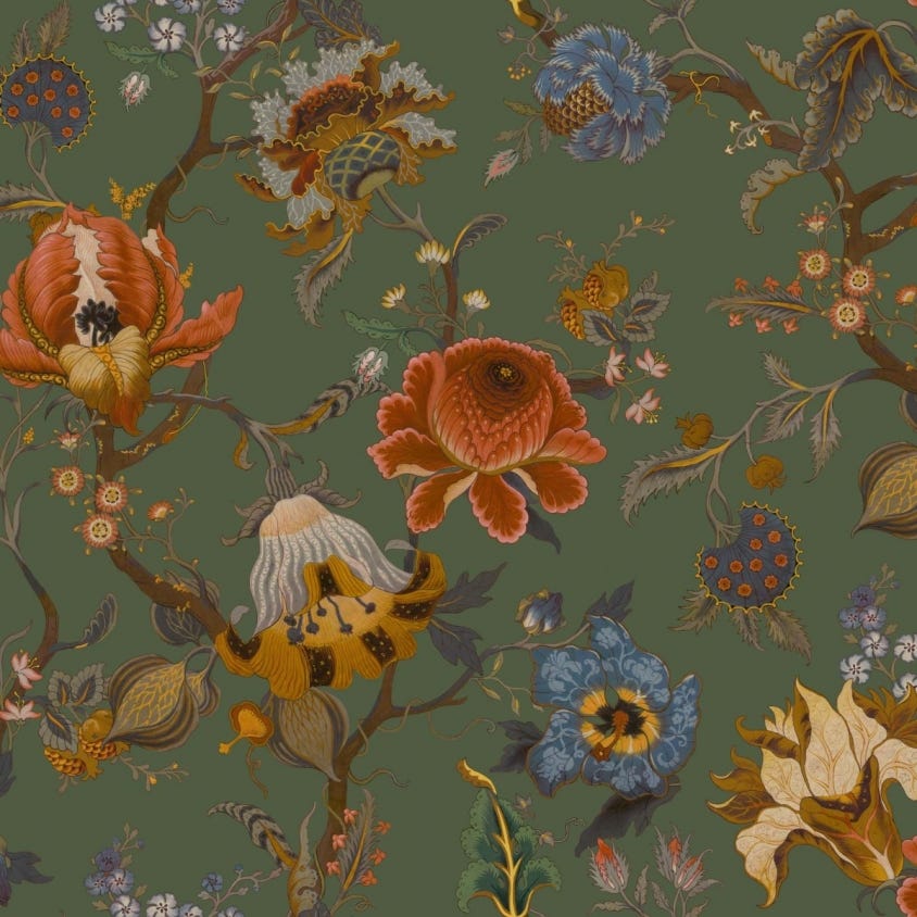 1-WA-ART-DI-MOS-XXX - Artemis Wallpaper - Moss Green - House of Hackney