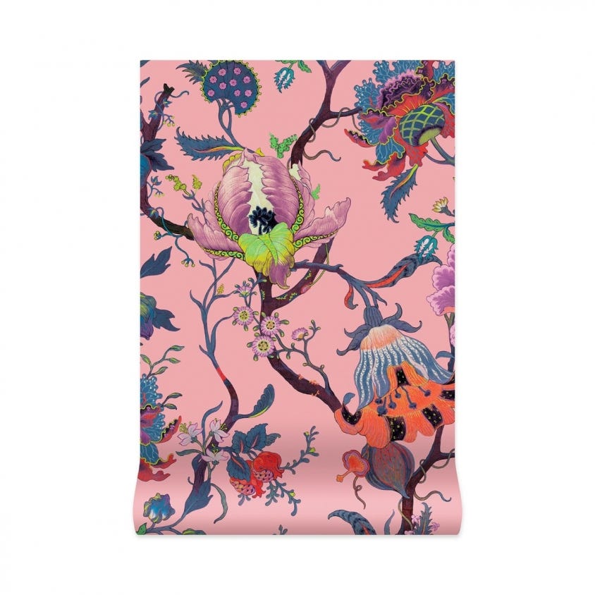 1-WA-ART-DI-PNK-XXX - Artemis Wallpaper - Amaranth-Pink - House of Hackney