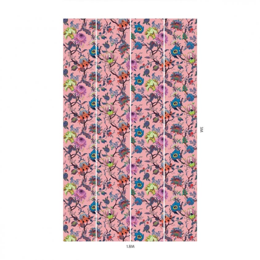 1-WA-ART-DI-PNK-XXX - Artemis Wallpaper - Amaranth-Pink - House of Hackney