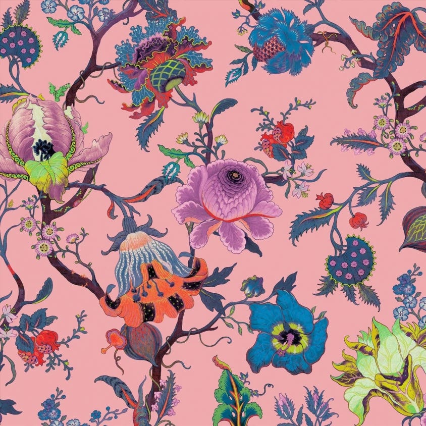 1-WA-ART-DI-PNK-XXX - Artemis Wallpaper - Amaranth-Pink - House of Hackney