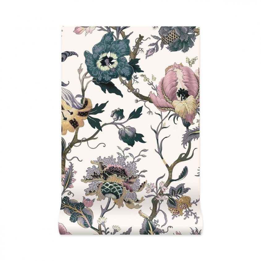1-WA-ART-DI-WHT-XXX - Artemis Wallpaper - Off-White - House of Hackney