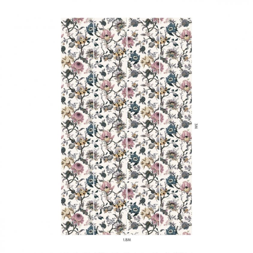 1-WA-ART-DI-WHT-XXX - Artemis Wallpaper - Off-White - House of Hackney