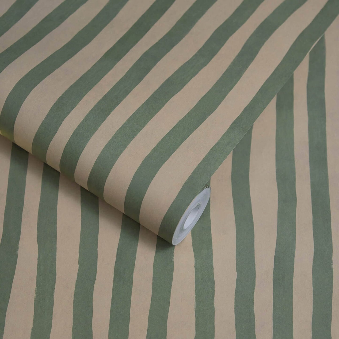 1-WA-ATS-DI-EUA-XXX - Artist's Stripe Wallpaper - Euphorbia & Alabaster - House of Hackney