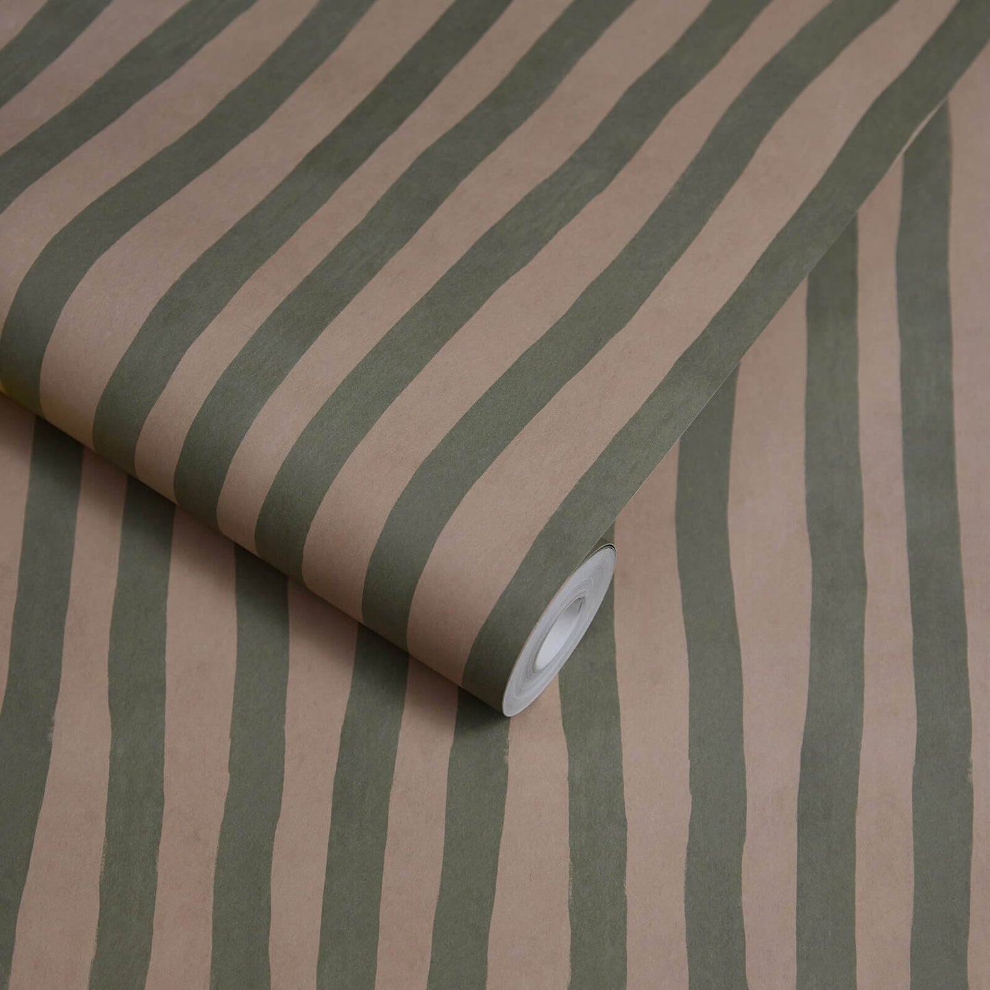 1-WA-ATS-DI-SAL-XXX - Artist's Stripe Wallpaper - Sap & Alabaster - House of Hackney