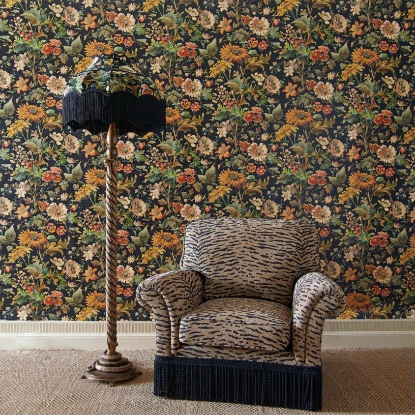 1-WA-AVA-DI-NOI-XXX - Avalon Wallpaper - Noir - House of Hackney