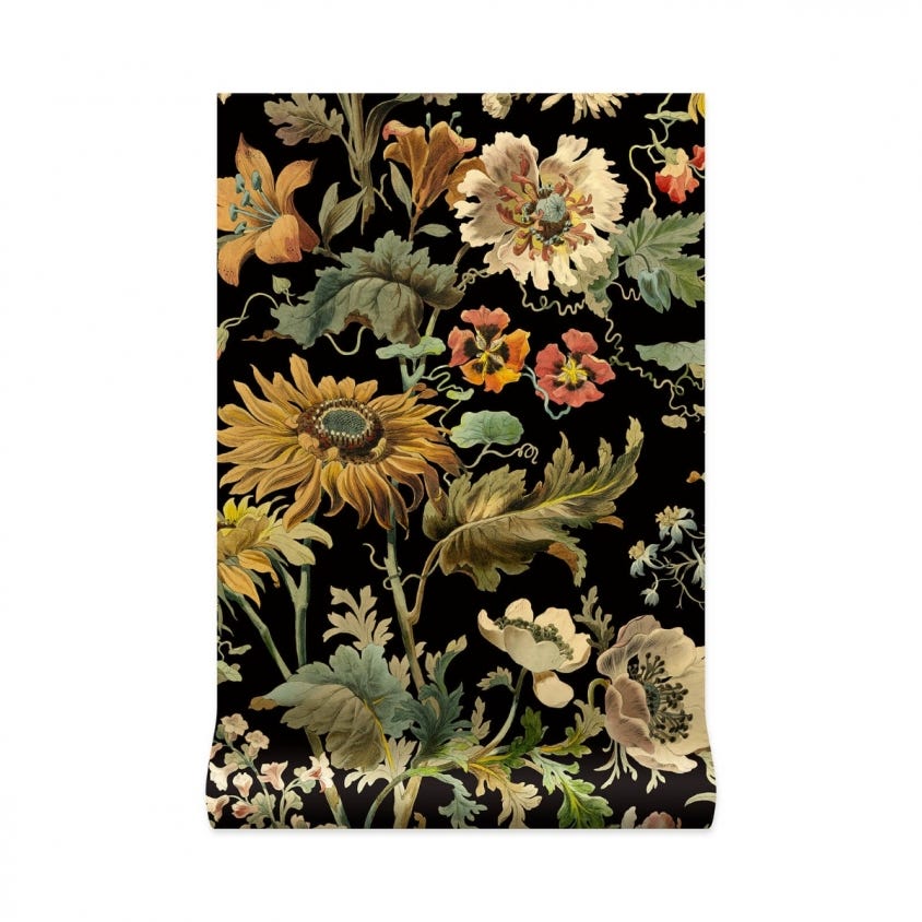 1-WA-AVA-DI-NOI-XXX - Avalon Wallpaper - Noir - House of Hackney