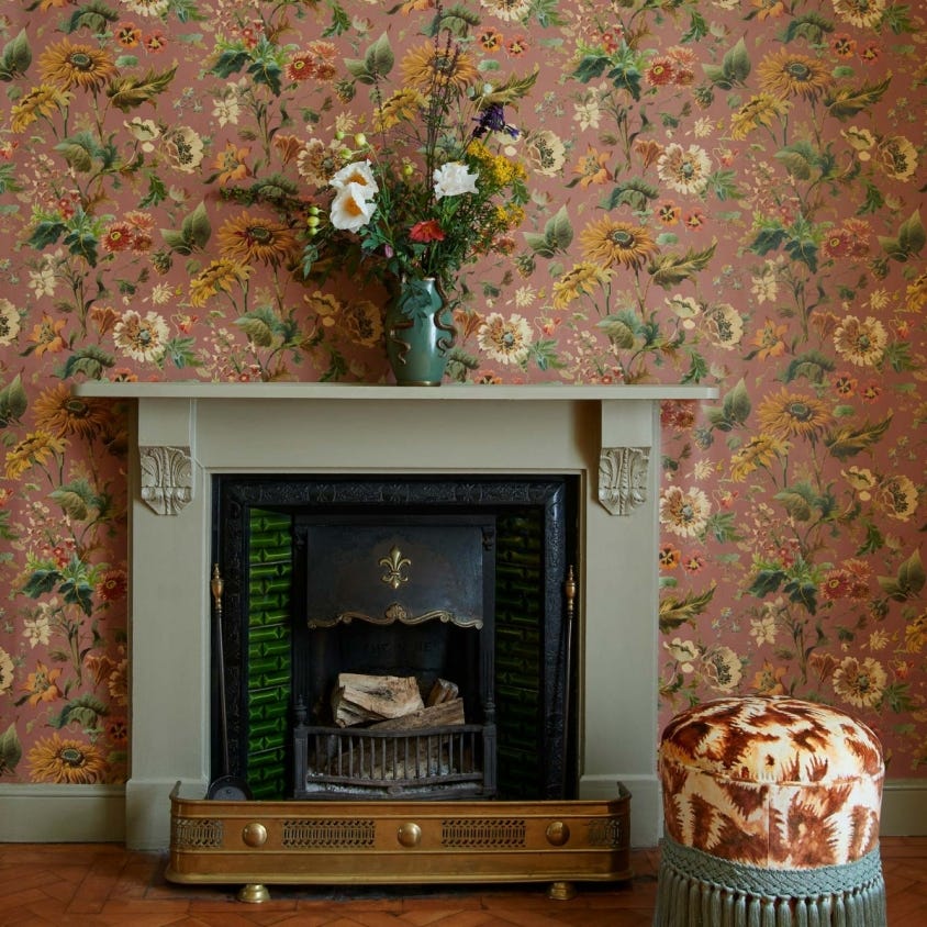 1-WA-AVA-DI-PNK-XXX - Avalon Wallpaper - Puce-Pink - House of Hackney