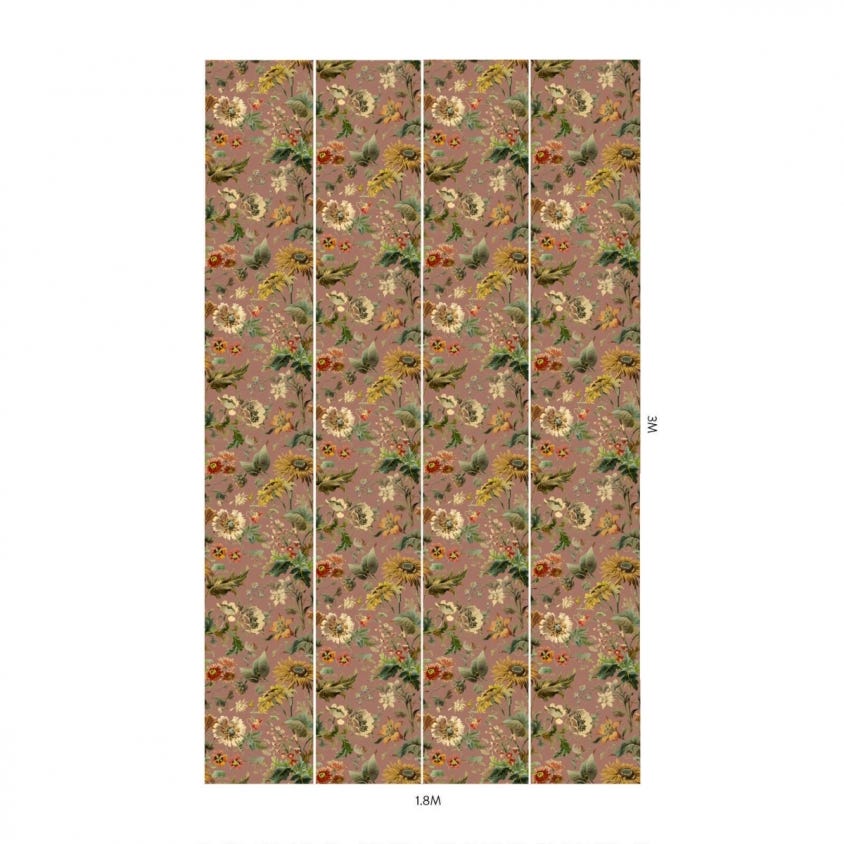 1-WA-AVA-DI-PNK-XXX - Avalon Wallpaper - Puce-Pink - House of Hackney