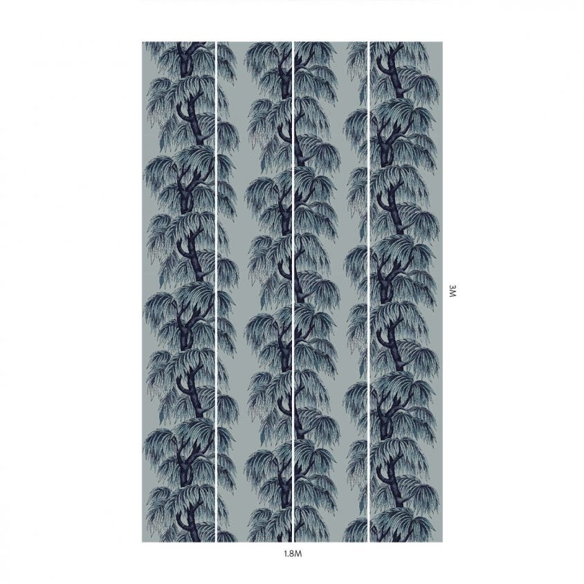 1-WA-BAB-DI-CEB-XXX - Babylon Wallpaper - Celestial Blue - House of Hackney