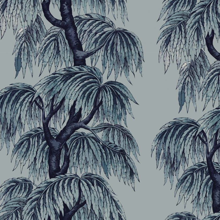 1-WA-BAB-DI-CEB-XXX - Babylon Wallpaper - Celestial Blue - House of Hackney