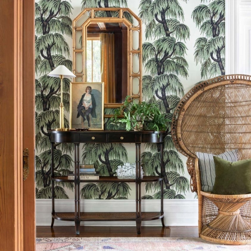 1-WA-BAB-DI-PAP-XXX - Babylon Wallpaper - Papyrus / Willow - House of Hackney