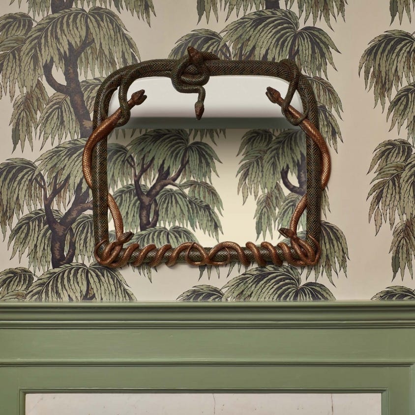 1-WA-BAB-DI-PAP-XXX - Babylon Wallpaper - Papyrus / Willow - House of Hackney