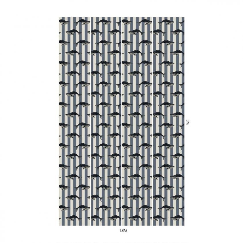 1-WA-BAL-DI-DEN-XXX - Baleana Wallpaper - Denim - House of Hackney
