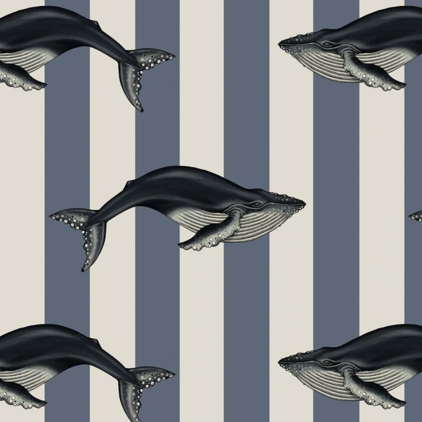 1-WA-BAL-DI-DEN-XXX - Baleana Wallpaper - Denim - House of Hackney