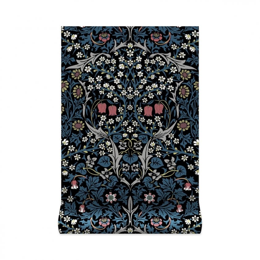1-WA-BLA-DI-TEA-XXX - Blackthorn Wallpaper - Teal - House of Hackney