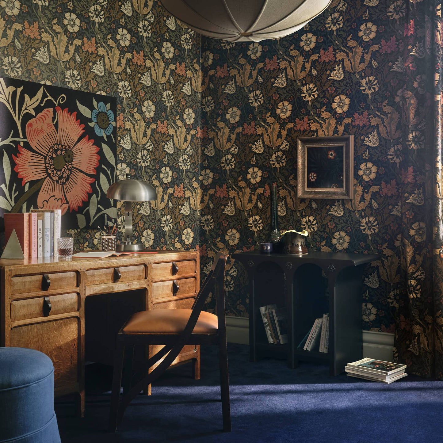 1-WA-COM-DI-MID-XXX - Compton Wallpaper - Midnight - House of Hackney