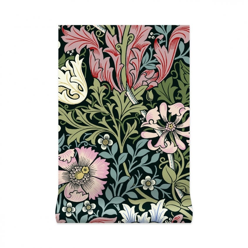 1-WA-COM-DI-ONX-XXX - Compton Wallpaper - Onyx - House of Hackney