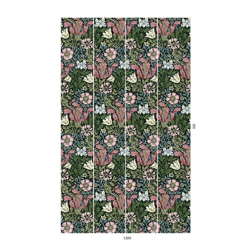 1-WA-COM-DI-ONX-XXX - Compton Wallpaper - Onyx - House of Hackney