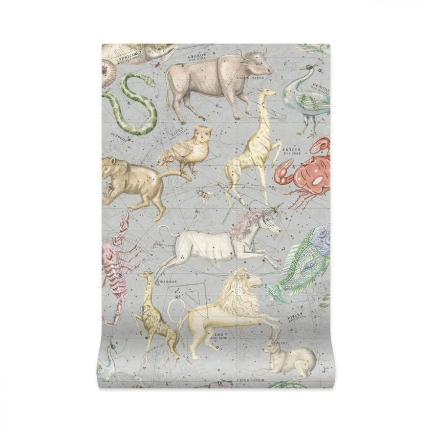 1-WA-COS-DI-CEL-XXX - Cosmos Wallpaper - Celestial-Blue - House of Hackney