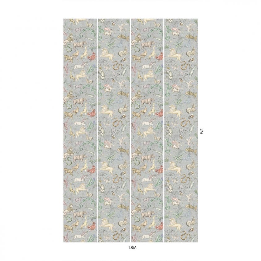 1-WA-COS-DI-CEL-XXX - Cosmos Wallpaper - Celestial-Blue - House of Hackney