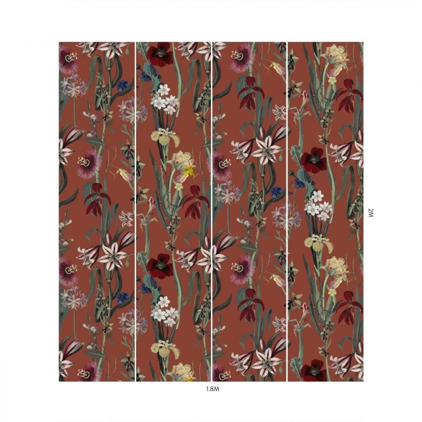 1-WA-DEL-DI-CLA-XXX - Flora Delanica Wallpaper - Clay - House of Hackney