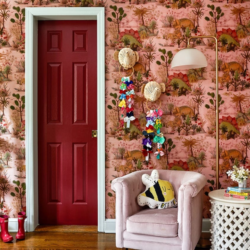 1-WA-DIN-DI-PLS-XXX - Dinosauria Wallpaper - Plaster - House of Hackney