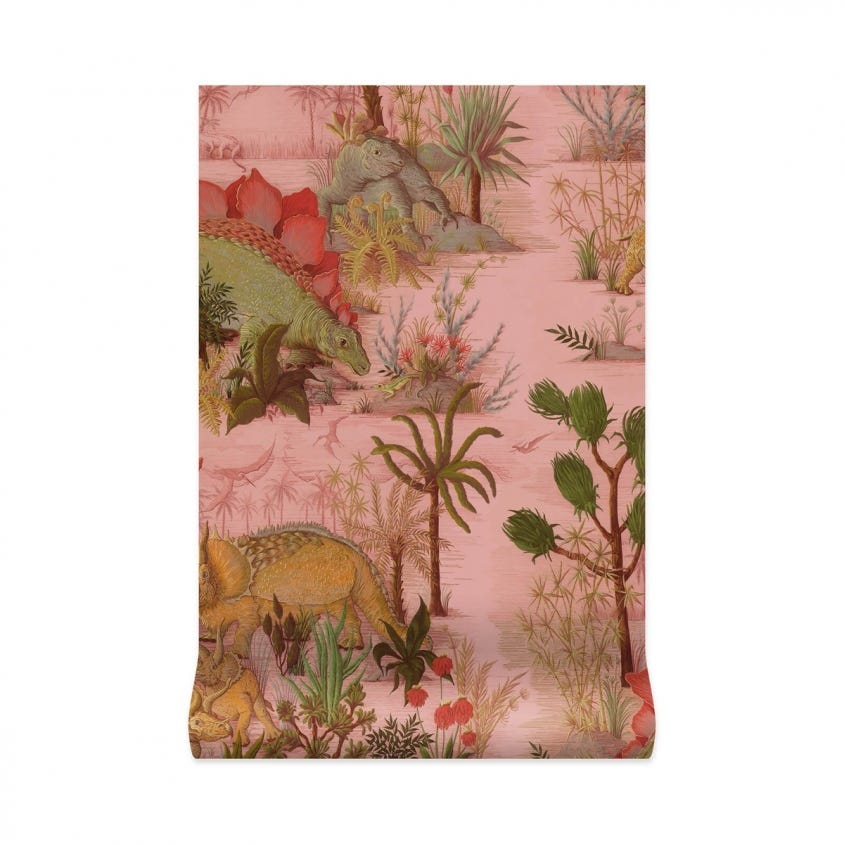 1-WA-DIN-DI-PLS-XXX - Dinosauria Wallpaper - Plaster - House of Hackney