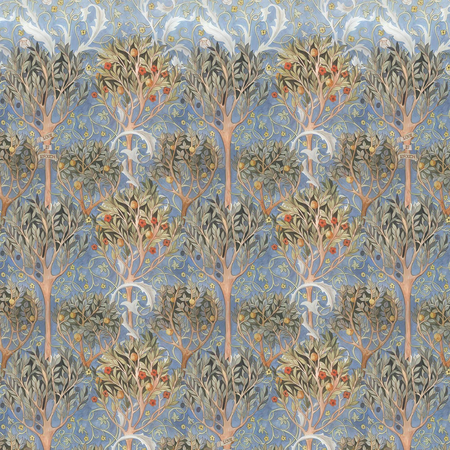1-WA-EAP-DI-CEL-XXX - Earthly Paradise Wallpaper - Celestial Blue - House of Hackney