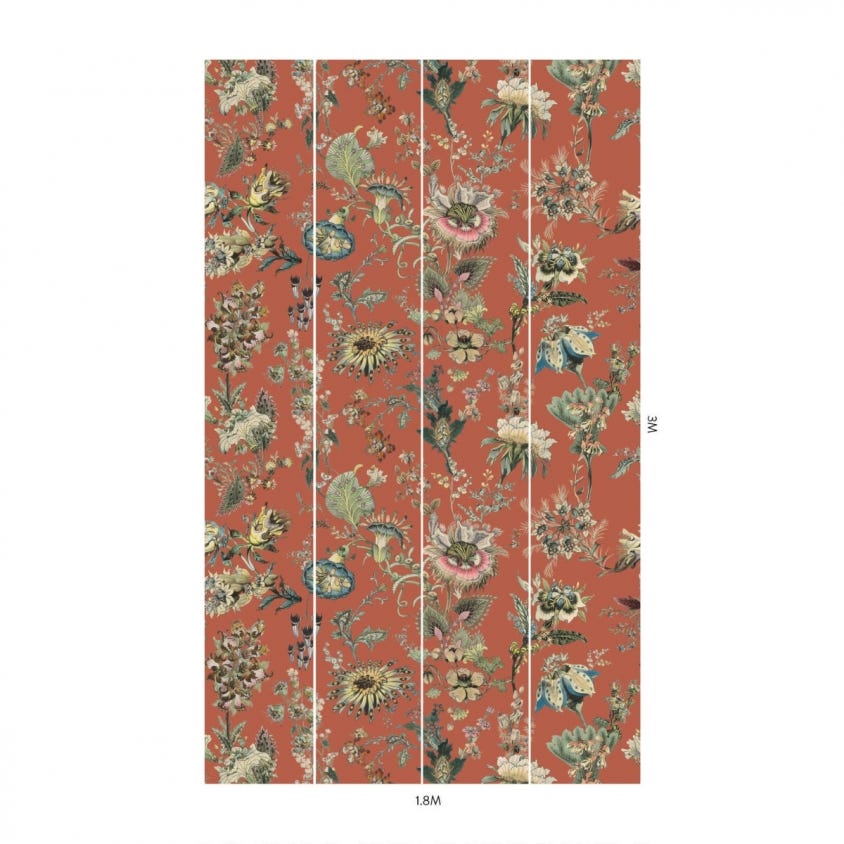 1-WA-FLF-DI-AMB-XXX - Flora Fantasia Wallpaper - Amber - House of Hackney