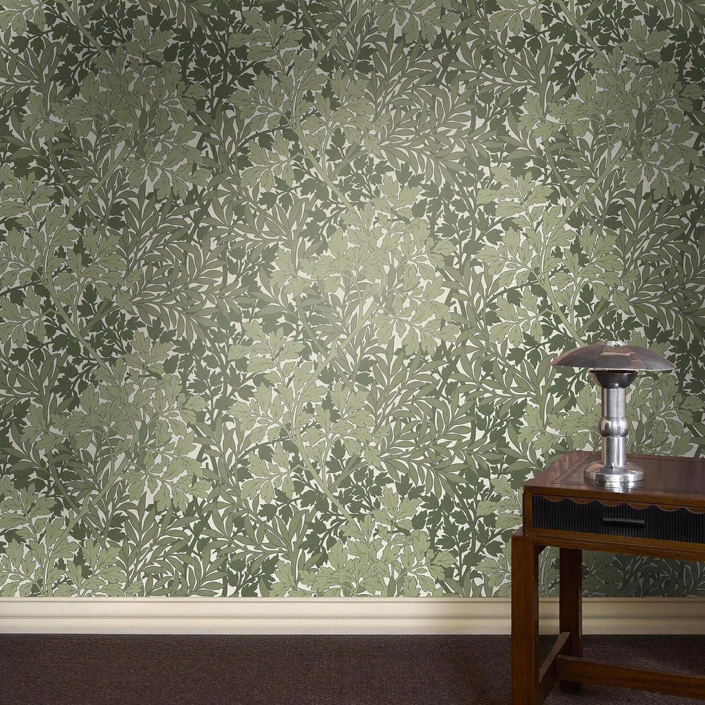 1-WA-FLG-DI-APP-XXX - Foliage Magna Wallpaper - Apple - House of Hackney